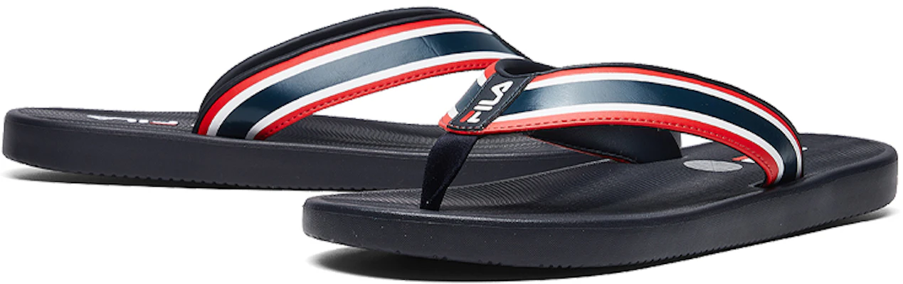 Tongs FILA Noir Rouge Blanc F12M024612FNV Lookbook Tongs FILA Noir Rouge Blanc F12M024612FNV