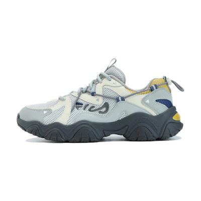 FILA Fluid 4 Sneakers 'Grey White Yellow'