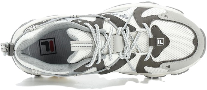 휠라 플루이드 4 스니커즈 '화이트 그레이 실버' F12M332113FSB Lookbook 휠라 플루이드 4 스니커즈 '화이트 그레이 실버' F12M332113FSB