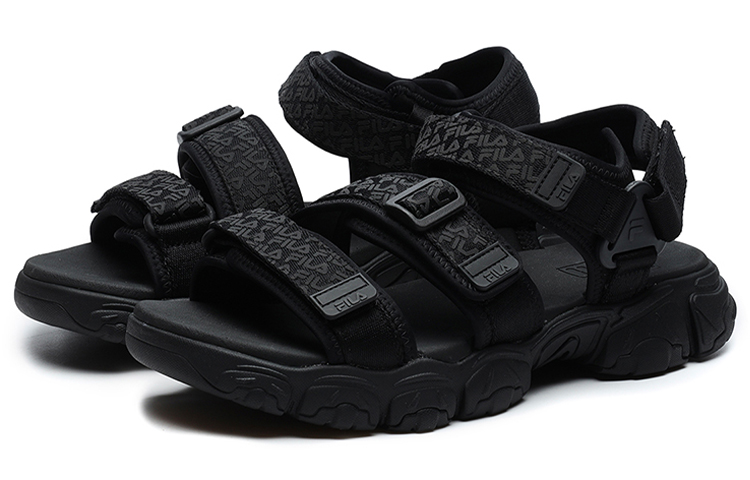 Order Fila 斐樂 Fluid Sandal 休閒運動涼鞋 黑色