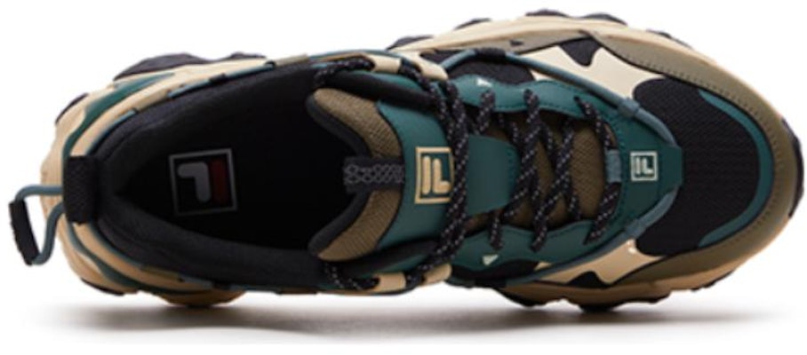 FILA斐樂 FLUID 5 舒適百搭 輕便防滑 低筒 跑步鞋 男款 黑綠色 Lookbook FILA斐樂 FLUID 5 舒適百搭 輕便防滑 低筒 跑步鞋 男款 黑綠色