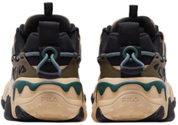 FILA斐樂 FLUID 5 舒適百搭 輕便防滑 低筒 跑步鞋 男款 黑綠色 Shop FILA斐樂 FLUID 5 舒適百搭 輕便防滑 低筒 跑步鞋 男款 黑綠色