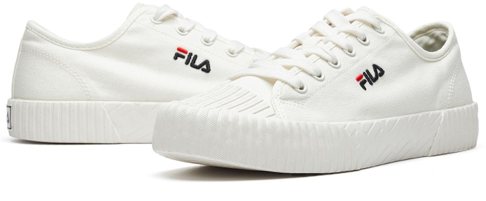FILA Fmc Series Carve Low-Top Canvas Sneakers Cream-White F12M034415FSW Lookbook FILA Fmc Series Carve Low-Top Canvas Sneakers Cream-White F12M034415FSW