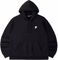 FILA FOB Logo Black Loose Fit Hoodie - Unisex Casual Knitwear T11U433204F-BK FILA FOB Logo Black Loose Fit Hoodie - Unisex Casual Knitwear T11U433204F-BK