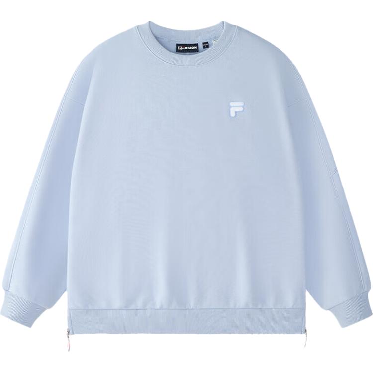 FILA FOB Oversized Fleece Crewneck Sweatshirt Unisex - Bimo Blue T11U433203F-BU