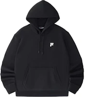 FILA FOB Oversized Knit Pullover Hoodie Black T11U433206F-BK FILA FOB Oversized Knit Pullover Hoodie Black T11U433206F-BK