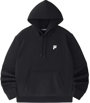 FILA FOB Oversized Knit Pullover Hoodie Black T11U433206F-BK Buy FILA FOB Oversized Knit Pullover Hoodie Black T11U433206F-BK