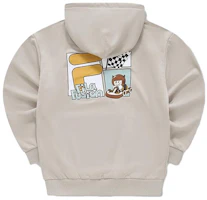 FILA FOB Series Go-Kart Cartoon Logo Loose Hoodie Beige Unisex T11U343207F-LK FILA FOB Series Go-Kart Cartoon Logo Loose Hoodie Beige Unisex T11U343207F-LK