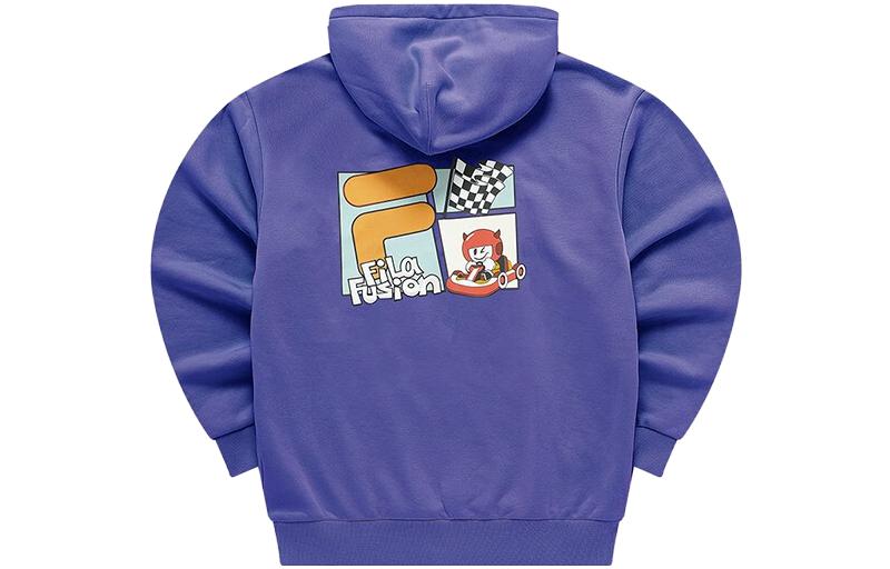 FILA FOB Series Oversized Hoodie with Cartoon Logo – Unisex Leidi Blue T11U343207F-BU