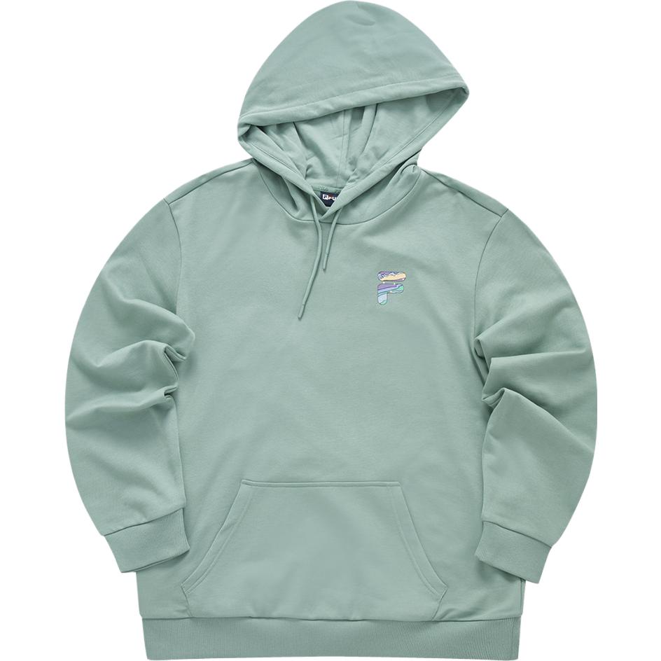 Buy FILA FOB 系列彩虹潮流針織連帽衫中性 灰綠色 T11U333207F-TQ