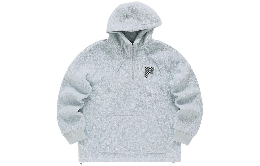 FILA FOB Series Sherpa Pullover Sweatshirt Unisex Xiangfei Grey T11U343208FGY