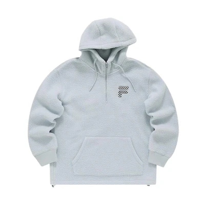 FILA FOB Series Sherpa Pullover Sweatshirt Unisex Xiangfei Grey T11U343208FGY