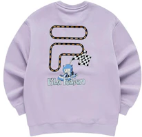 FILA FOB Series Unisex Letter Crewneck Fleece Sweatshirt - Mystic Purple T11U343205FVT FILA FOB Series Unisex Letter Crewneck Fleece Sweatshirt - Mystic Purple T11U343205FVT