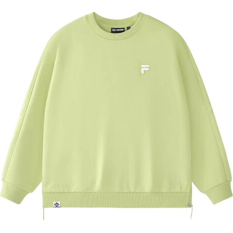 FILA FOB Unisex Oversized Fleece Pullover Sweatshirt Lime Green T11U433203F-GN