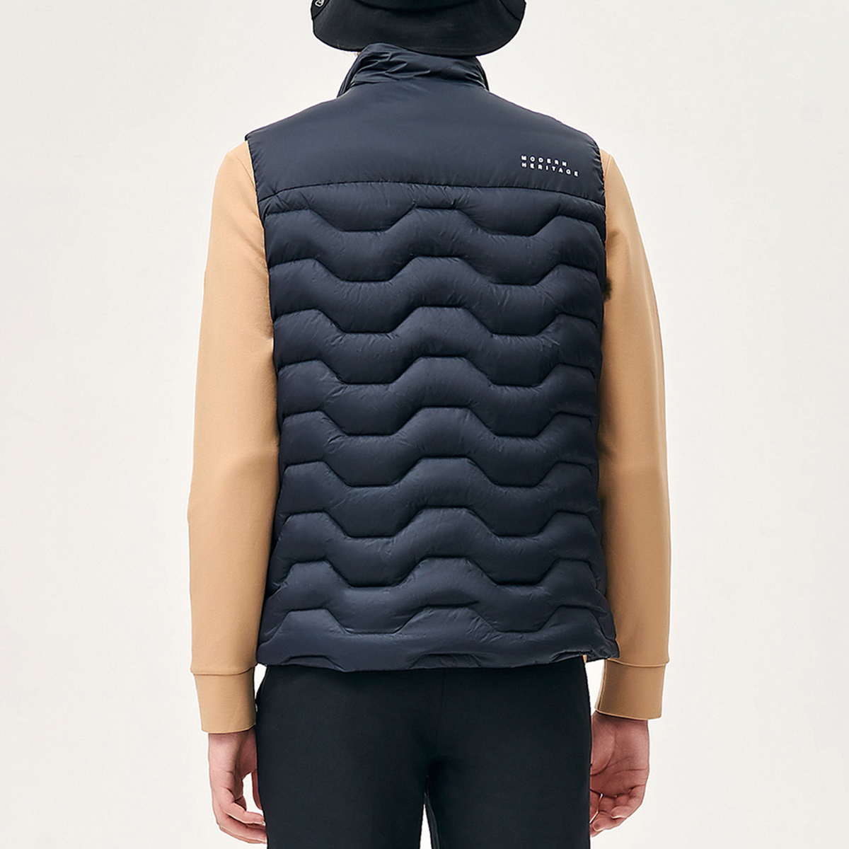 Details for FILA Full-Zip Stand Collar Down Vest - Legendary Blue F11M141901FNV