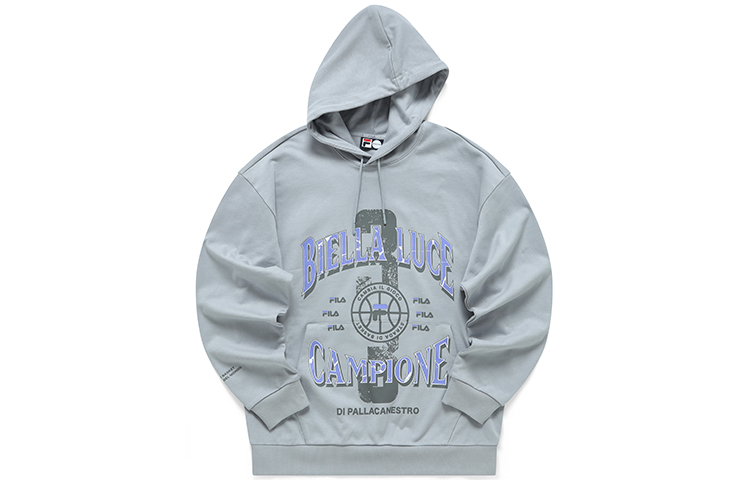 FILA Fun Graphic Grey Pullover Sweatshirt Casual Sportswear T11M215202FGY