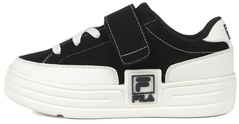 FILA Funky Tennis Thick Sole Low Top Black Korean Edition