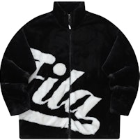 FILA FUSION 2023 Winter Retro Fleece Jacket Black Unisex Casual Outerwear. T11U342901F-BK FILA FUSION 2023 Winter Retro Fleece Jacket Black Unisex Casual Outerwear. T11U342901F-BK