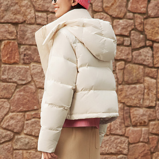 Details for FILA FUSION  Beige Fashion Puffer Jacket - Warm, Windproof, Relaxed Fit. T11W443908F-BG