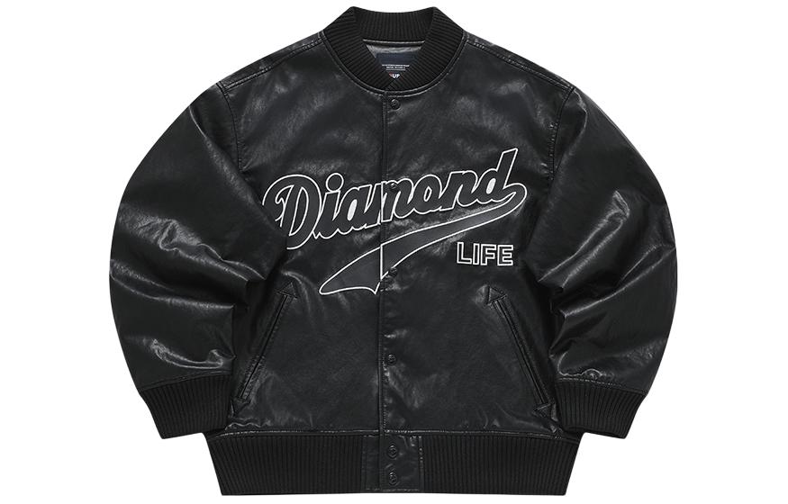 FILA FUSION  Black Baseball Jacket - Trendy and Casual Style. T11M412905F-BK