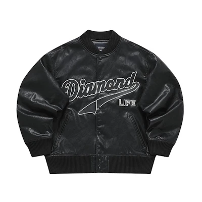 FILA FUSION Black Baseball Jacket - Trendy and Casual Style. T11M412905F-BK