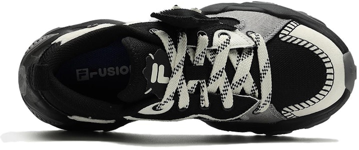 FILA FUSION STARFISH-CVS 运动鞋 '黑白灰' T12W341304FBG Lookbook FILA FUSION STARFISH-CVS 运动鞋 '黑白灰' T12W341304FBG