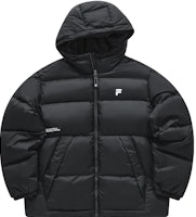 FILA Fusion Jaket Hitam Down - Stylish, Hangat, Hoodie Fit Santai. T11M345909F-BK Order FILA Fusion Jaket Hitam Down - Stylish, Hangat, Hoodie Fit Santai. T11M345909F-BK