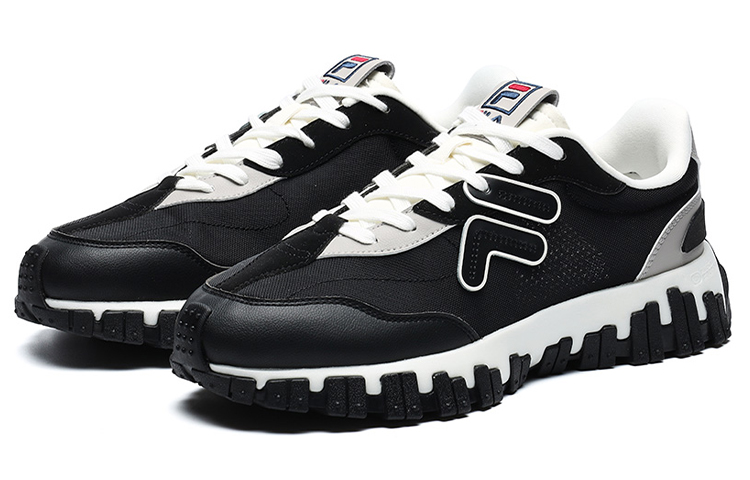 Order Fila Fusion 斐樂潮牌 潮流百搭 低幫休閒老爹鞋 黑灰