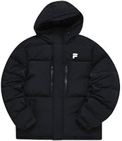 FILA Fusion Black Hooded Down Jacket Casual Winter Fashion Wear T11M241915FBK FILA Fusion Black Hooded Down Jacket Casual Winter Fashion Wear T11M241915FBK