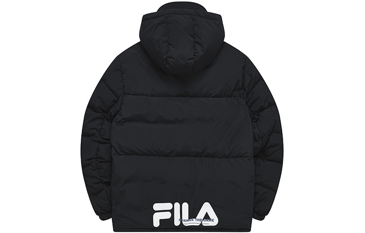 Lookbook FILA Fusion Jaket Musim Dingin Hitam Hoodie Fashion Santai Pria/Wanita. T11M241915FBK