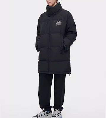 FILA FUSION 黑色長版羽絨連帽外套冬季時尚款式。 T11M342905F-BK Shop FILA FUSION 黑色長版羽絨連帽外套冬季時尚款式。 T11M342905F-BK