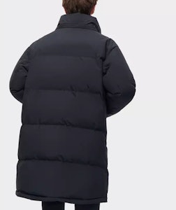 휠라 퓨전 블랙 후드 롱 다운 재킷 겨울 코트 패션 스타일. T11M342905F-BK Purchase 휠라 퓨전 블랙 후드 롱 다운 재킷 겨울 코트 패션 스타일. T11M342905F-BK