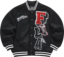 Chaqueta de béisbol FILA Fusion Negra con Logo - Moda Urbana Americana. T11M342703F-BK Order Chaqueta de béisbol FILA Fusion Negra con Logo - Moda Urbana Americana. T11M342703F-BK