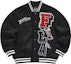 Order 휠라 퓨전 블랙 로고 야구 재킷 - 스타일리시한 아메리칸 스트리트웨어. T11M342703F-BK