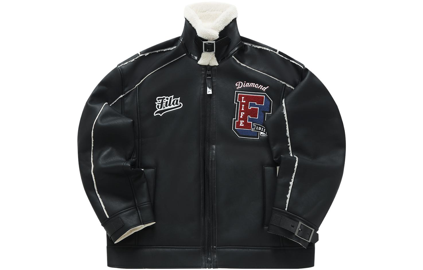 FILA FUSION  Black Logo Print Loose Fit Sports Jacket. T11M342702F-BK 圖 2