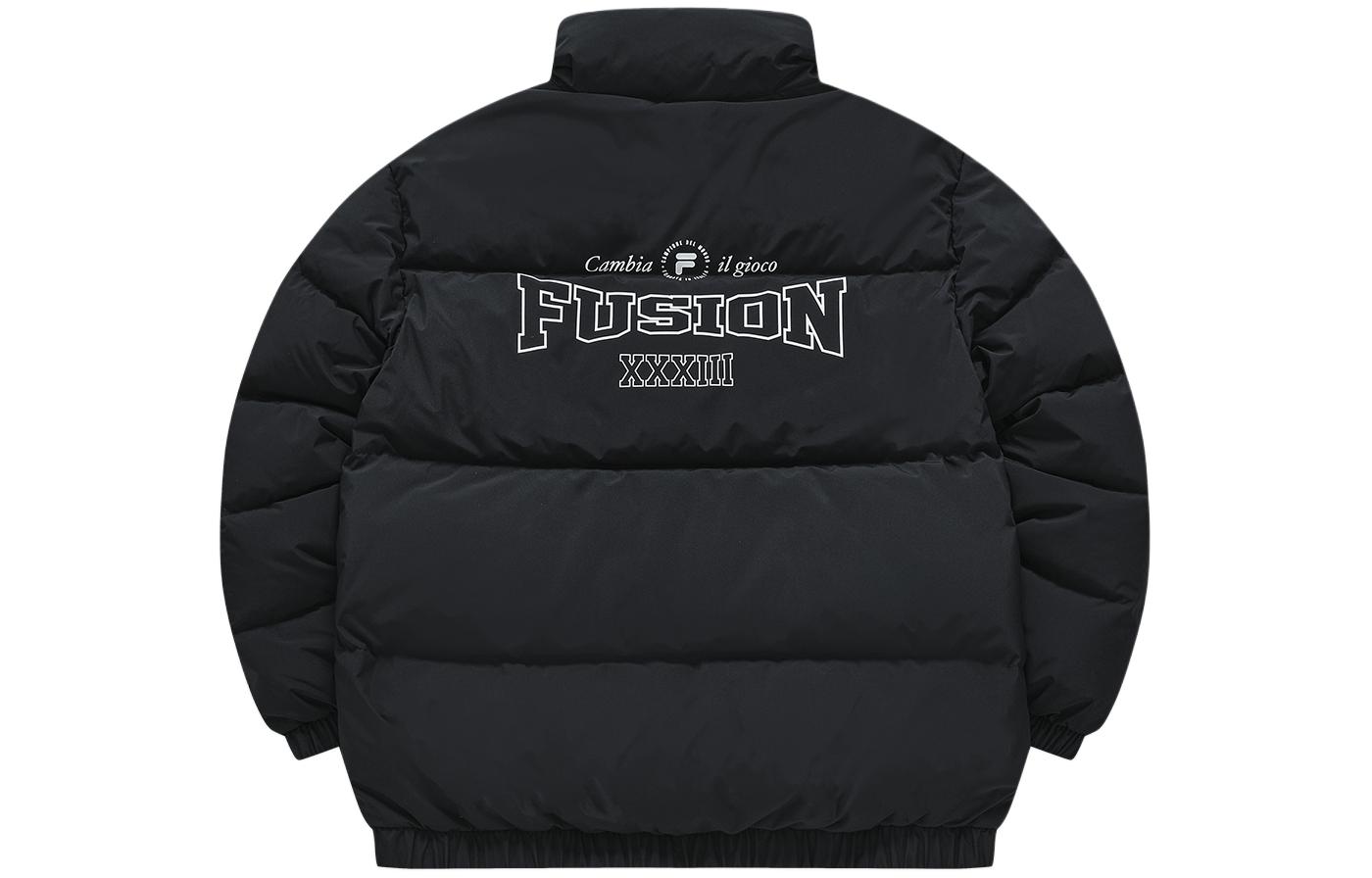 Order Chaqueta FILA Fusion Negra con Logo - Abrigo Casual y Cálido tipo Puffer. T11M345905A-BK