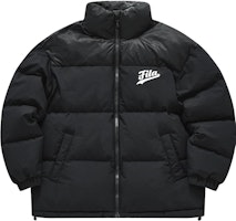 FILA Fusion 黑色Logo立領羽絨外套 - 運動風格. T11M342909F-BK Order FILA Fusion 黑色Logo立領羽絨外套 - 運動風格. T11M342909F-BK