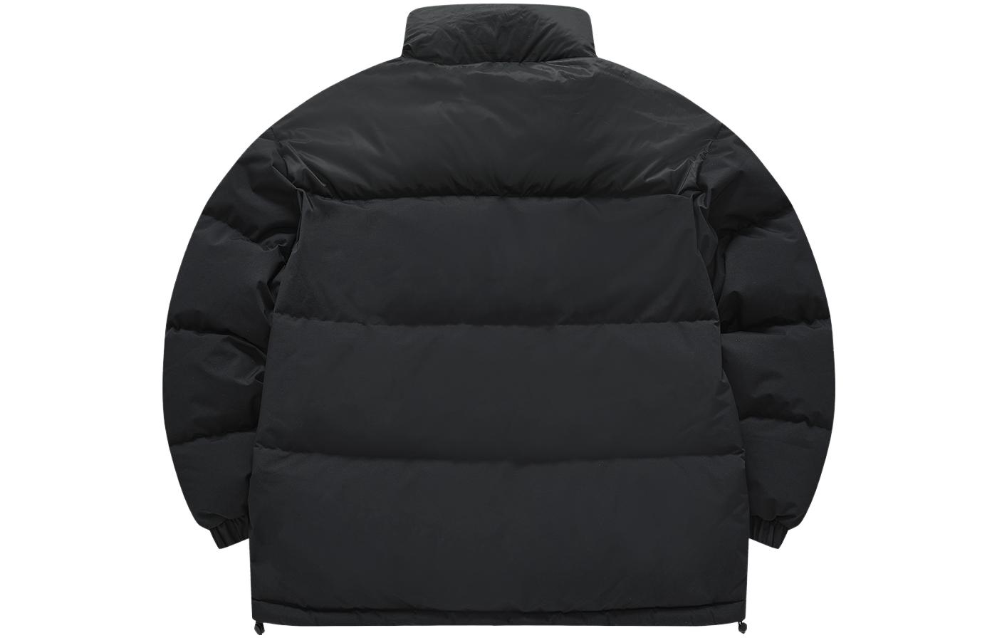 Lookbook FILA Fusion 黑色Logo立領羽絨外套 - 運動風格. T11M342909F-BK