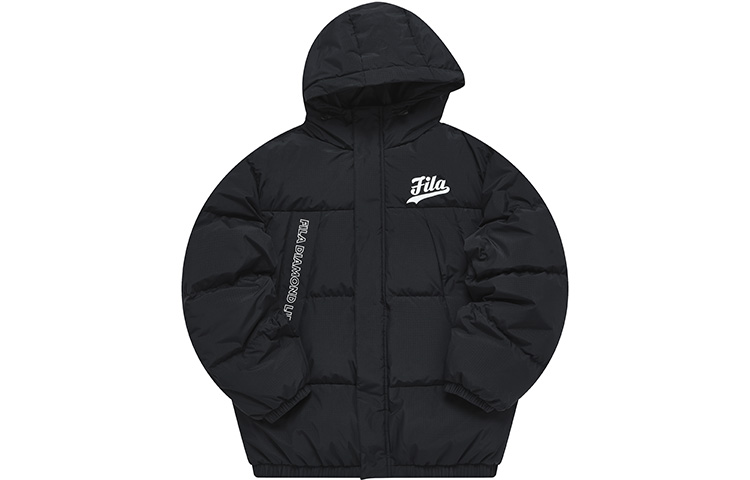 Order FILA Fusion  Black Logo Stylish Windproof Warm Down Jacket. T11M242909F-BK