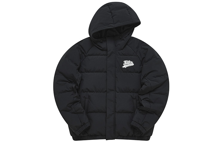 FILA Fusion  Black Winter Hooded Down Jacket Warm Long Sleeve T11M242908F-BK 圖 2