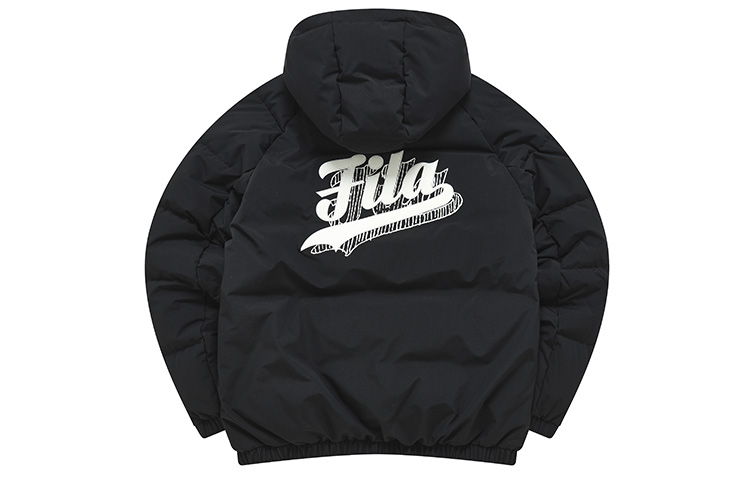 FILA Fusion  Black Winter Hooded Down Jacket Warm Long Sleeve T11M242908F-BK 圖 3