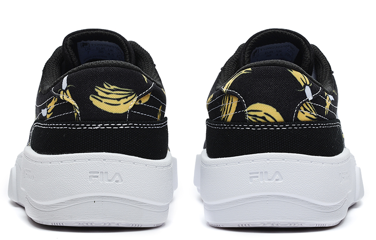 FILA FUSION Graphic Print Skate Shoes 'Black Yellow' 圖 4