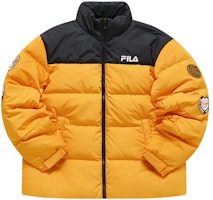 FILA Fusion Colorblock Puffer Jacket - Charm Orange. T11M145906F-OR FILA Fusion Colorblock Puffer Jacket - Charm Orange. T11M145906F-OR