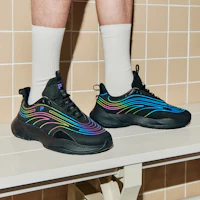 Cheap FILA FUSION 斐樂潮牌 運動休閒鞋 男款 深黑