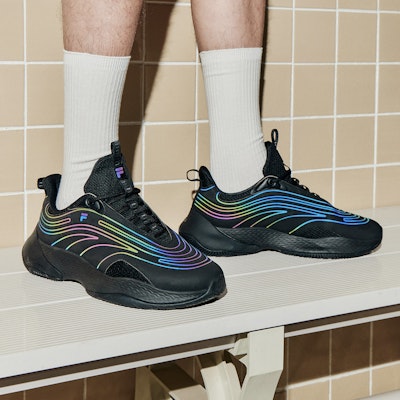 FILA FUSION Ray 2 Sneakers 'Hitam' T12M311107FBK Cheap FILA FUSION Ray 2 Sneakers 'Hitam' T12M311107FBK