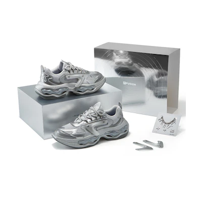 FILA FUSION Vintage Daddy Shoes 'Silver'