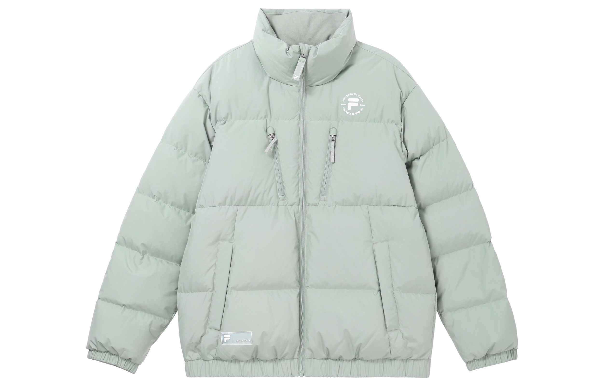 Order FILA FUSION Chaqueta Gris Puffer con Cremallera, Cortaviento y Mangas Largas. T11M345905F-GY