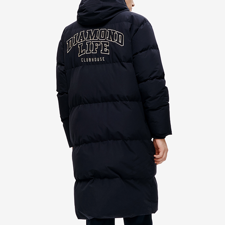 Details for FILA Fusion Chaqueta Larga Negra con Logo - Elegante y Cálida. T11M242906F-BK