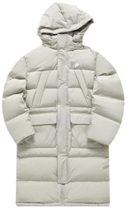 휠라 퓨전 롱 덕다운 자켓 레터 지퍼 후드 라이트 그레이. T11M345906F-GY Order 휠라 퓨전 롱 덕다운 자켓 레터 지퍼 후드 라이트 그레이. T11M345906F-GY