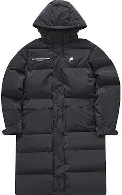 FILA FUSION 長版連帽羽絨外套 黑色 - 時尚休閒風格 T11M341910F-BK Order FILA FUSION 長版連帽羽絨外套 黑色 - 時尚休閒風格 T11M341910F-BK